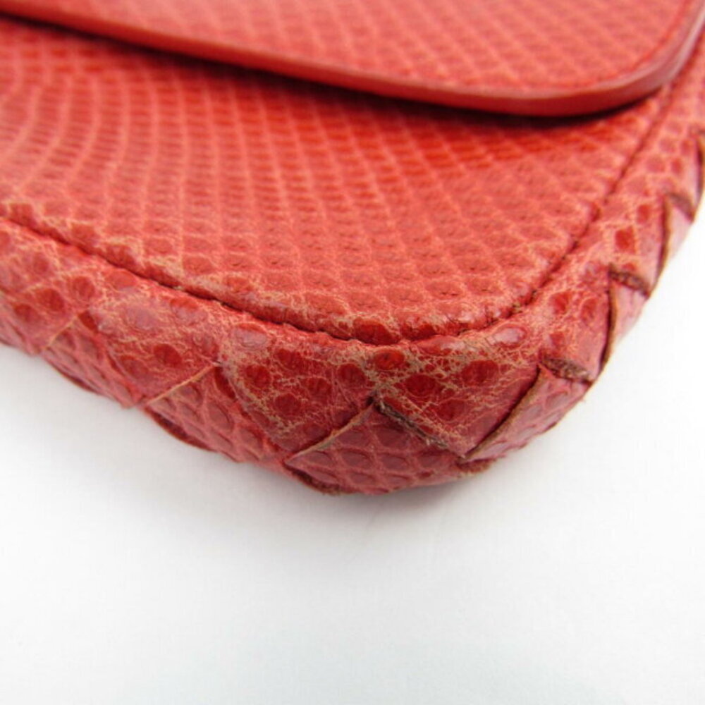 Bottega Veneta Python Pouch Red Wallet - image 6
